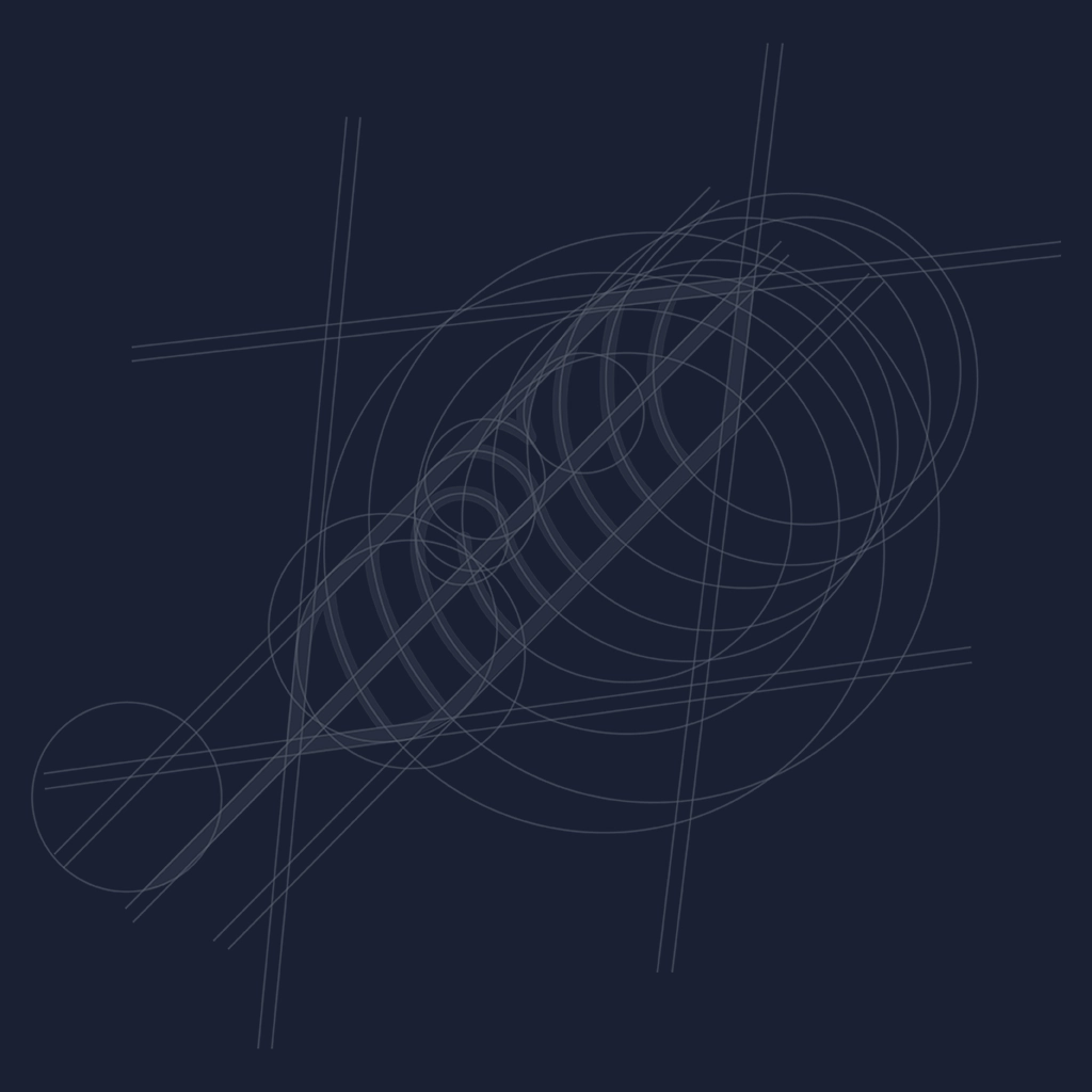 Blaupause des Artur Visuals Logo auf blauem Hintergrund