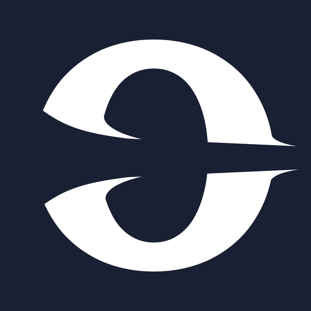 Outlance Icon Logo in weiß auf blauem Grund